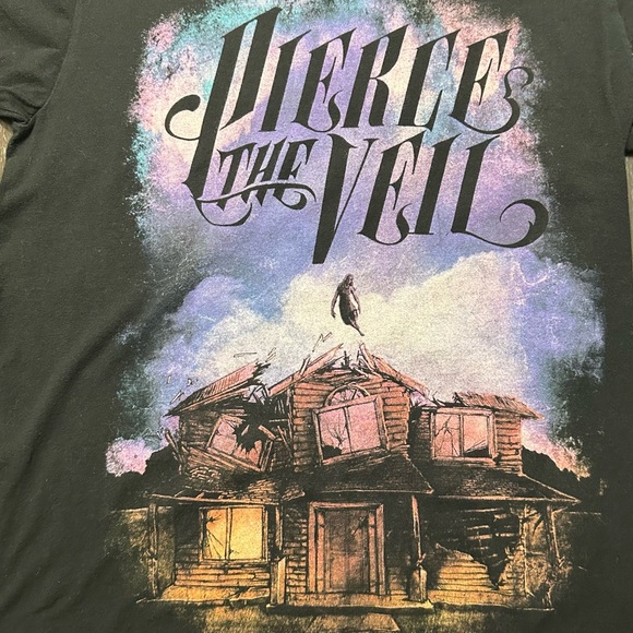 Pierce The Veil - Black Collide With The Sky Graphic T-Shirt - Picture 2 of 2